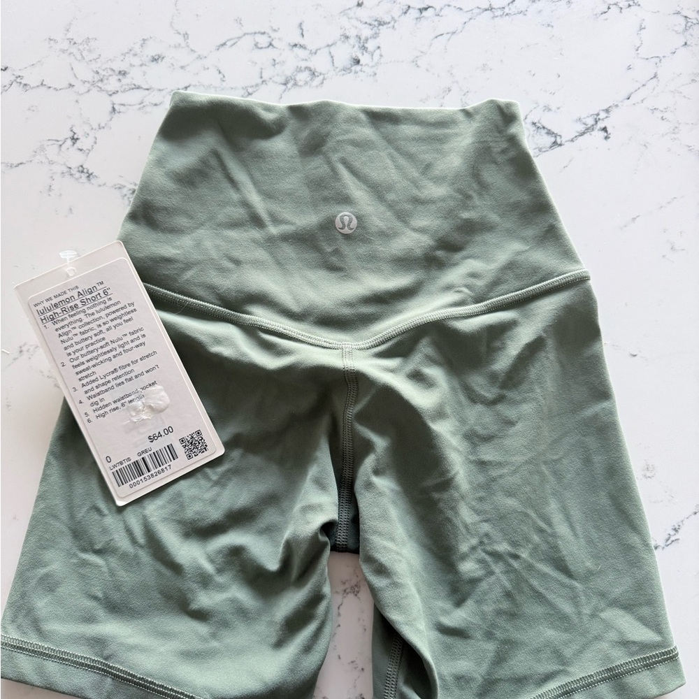 lululemon athletica Women's Sage Green Bike Shorts
